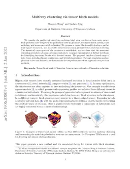 Multiway clustering via tensor block models