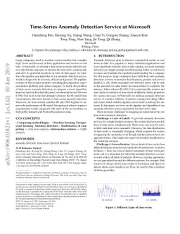 Time-Series Anomaly Detection Service at Microsoft
