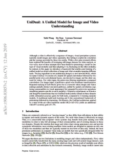 UniDual: A Unified Model for Image and Video Understanding