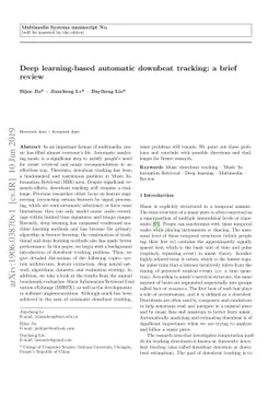 Deep Learning-Based Automatic Downbeat Tracking: A Brief Review