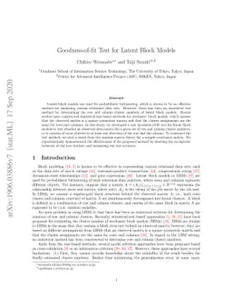 Goodness-of-fit Test for Latent Block Models