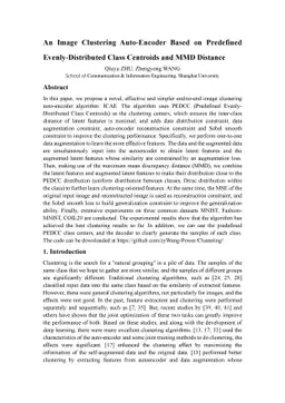 An Image Clustering Auto-Encoder Based on Predefined Evenly-Distributed
  Class Centroids and MMD Distance