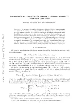 Parametric estimation for convolutionally observed diffusion processes