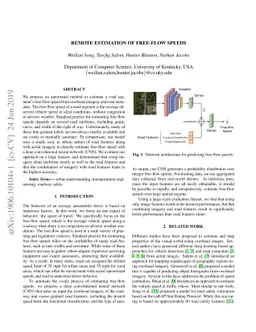Remote Estimation of Free-Flow Speeds