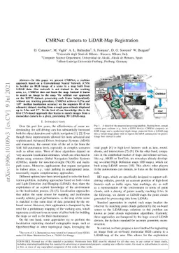 CMRNet: Camera to LiDAR-Map Registration