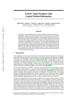 LMVP: Video Predictor with Leaked Motion Information