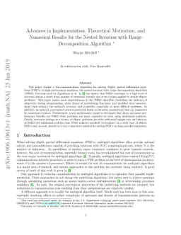 Advances in Implementation, Theoretical Motivation, and Numerical
  Results for the Nested Iteration with Range Decomposition Algorithm