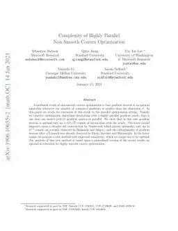 Complexity of Highly Parallel Non-Smooth Convex Optimization