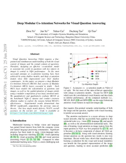 Deep Modular Co-Attention Networks for Visual Question Answering