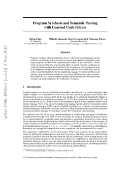 Program Synthesis and Semantic Parsing with Learned Code Idioms