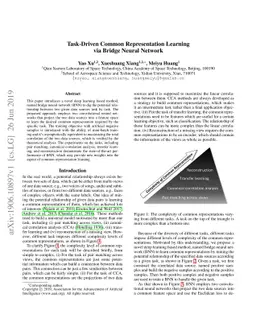 Task-Driven Common Representation Learning via Bridge Neural Network