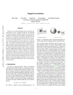 Mapped Convolutions