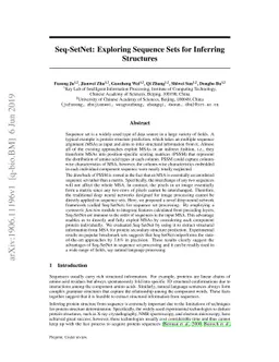 Seq-SetNet: Exploring Sequence Sets for Inferring Structures
