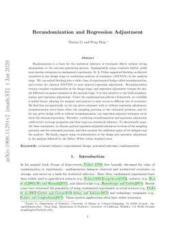 Rerandomization and Regression Adjustment