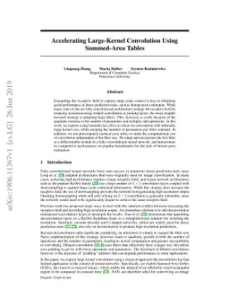 Accelerating Large-Kernel Convolution Using Summed-Area Tables
