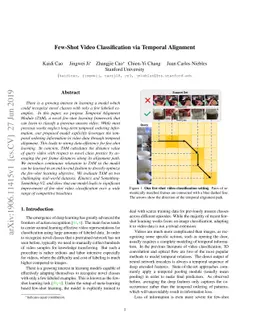 Few-Shot Video Classification via Temporal Alignment