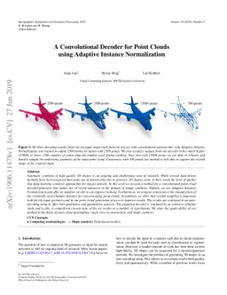 A Convolutional Decoder for Point Clouds using Adaptive Instance
  Normalization