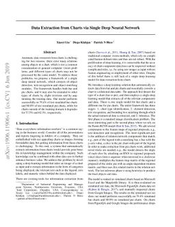 Data Extraction from Charts via Single Deep Neural Network