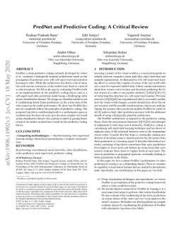 PredNet and Predictive Coding: A Critical Review