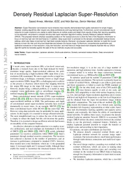 Densely Residual Laplacian Super-Resolution