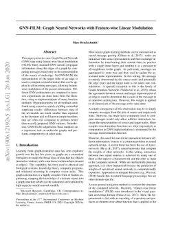GNN-FiLM: Graph Neural Networks with Feature-wise Linear Modulation