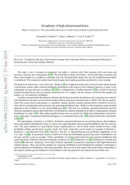 Symphony of high-dimensional brain