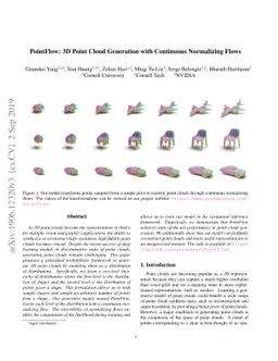 PointFlow: 3D Point Cloud Generation with Continuous Normalizing Flows