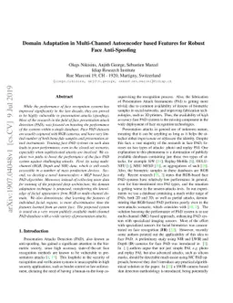 Domain Adaptation in Multi-Channel Autoencoder based Features for Robust
  Face Anti-Spoofing