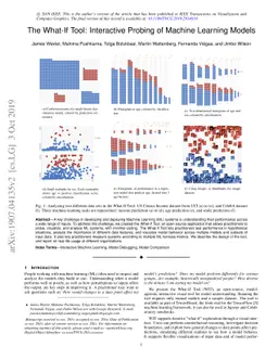 The What-If Tool: Interactive Probing of Machine Learning Models