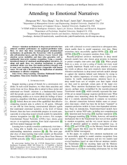 Attending to Emotional Narratives