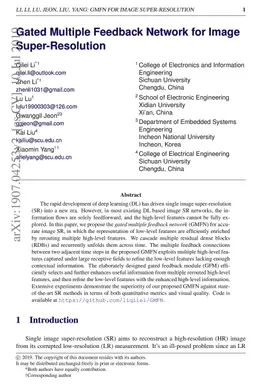Gated Multiple Feedback Network for Image Super-Resolution