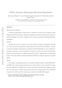 DSNet: Automatic Dermoscopic Skin Lesion Segmentation