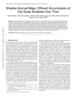 Shadow Accrual Maps: Efficient Accumulation of City-Scale Shadows Over
  Time