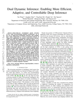 Dual Dynamic Inference: Enabling More Efficient, Adaptive and
  Controllable Deep Inference