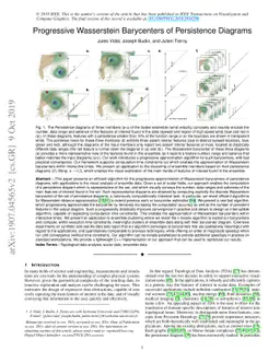 Progressive Wasserstein Barycenters of Persistence Diagrams