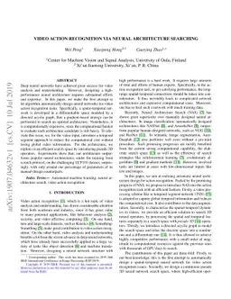 Video Action Recognition Via Neural Architecture Searching