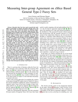 Measuring Inter-group Agreement on zSlice Based General Type-2 Fuzzy
  Sets