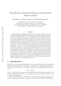 Trust-Region Variational Inference with Gaussian Mixture Models