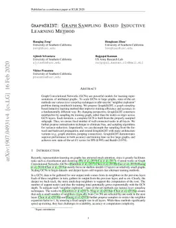 GraphSAINT: Graph Sampling Based Inductive Learning Method