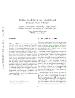Profiling based Out-of-core Hybrid Method for Large Neural Networks