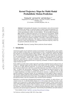 Kernel Trajectory Maps for Multi-Modal Probabilistic Motion Prediction