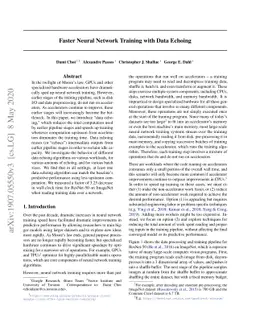 Faster Neural Network Training with Data Echoing