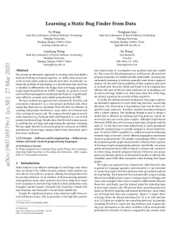 Learning a Static Bug Finder from Data