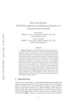 Deep auscultation: Predicting respiratory anomalies and diseases via
  recurrent neural networks