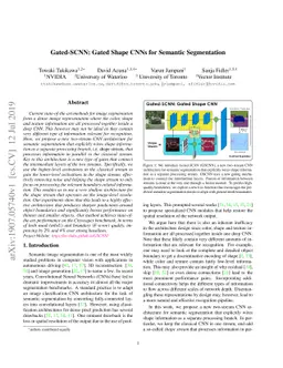 Gated-SCNN: Gated Shape CNNs for Semantic Segmentation