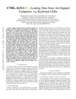CTRL-ALT-LED: Leaking Data from Air-Gapped Computers via Keyboard LEDs