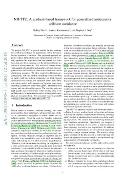 NH-TTC: A gradient-based framework for generalized anticipatory
  collision avoidance