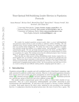 Time-optimal self-stabilizing leader election in population protocols