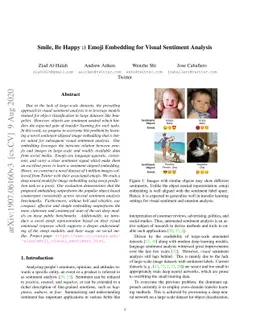 Smile, Be Happy :) Emoji Embedding for Visual Sentiment Analysis