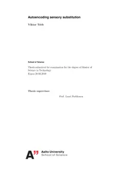 Autoencoding sensory substitution